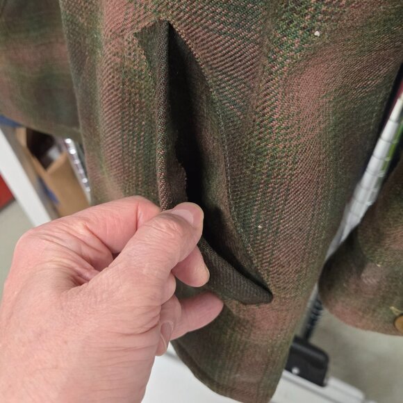 Woolrich Vintage Plaid Camping Hunting Wool Full Zip Up Jacket - Picture 10 of 16